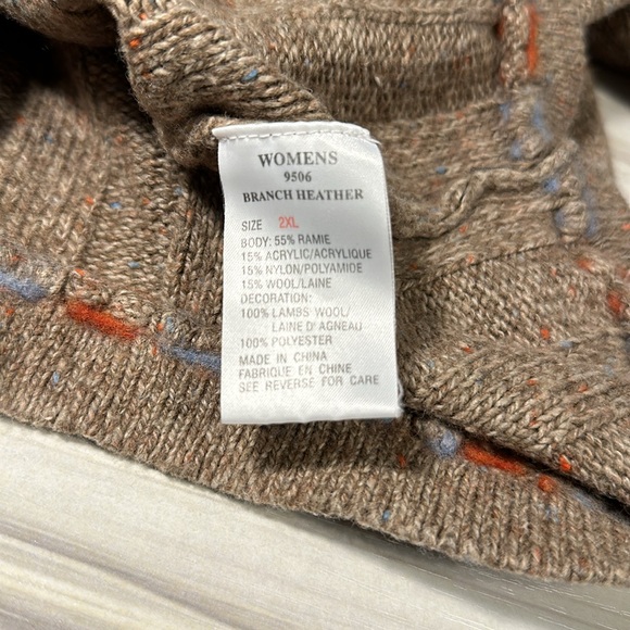 Woolrich 1/4 Zip Women’s Wool-blend Sweater 2XL - Picture 4 of 8